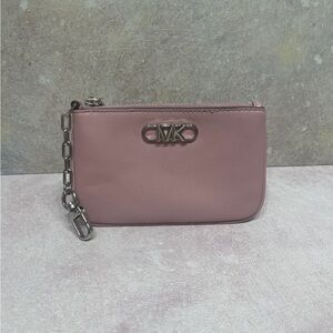 Michael Kors Parker Pouch Wallet Purple Royal Pink